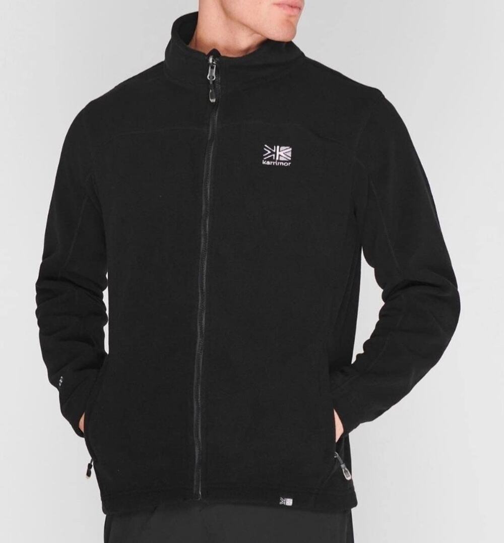 Karrimor Jacket Mens XXL Black KS-300 Fleece Full Zip Hiking Outdoor A010660